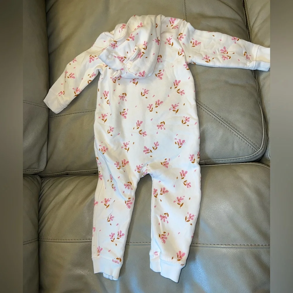 Baby GAP Floral Hooded Onesie 18-24 months - Picture 9 of 9